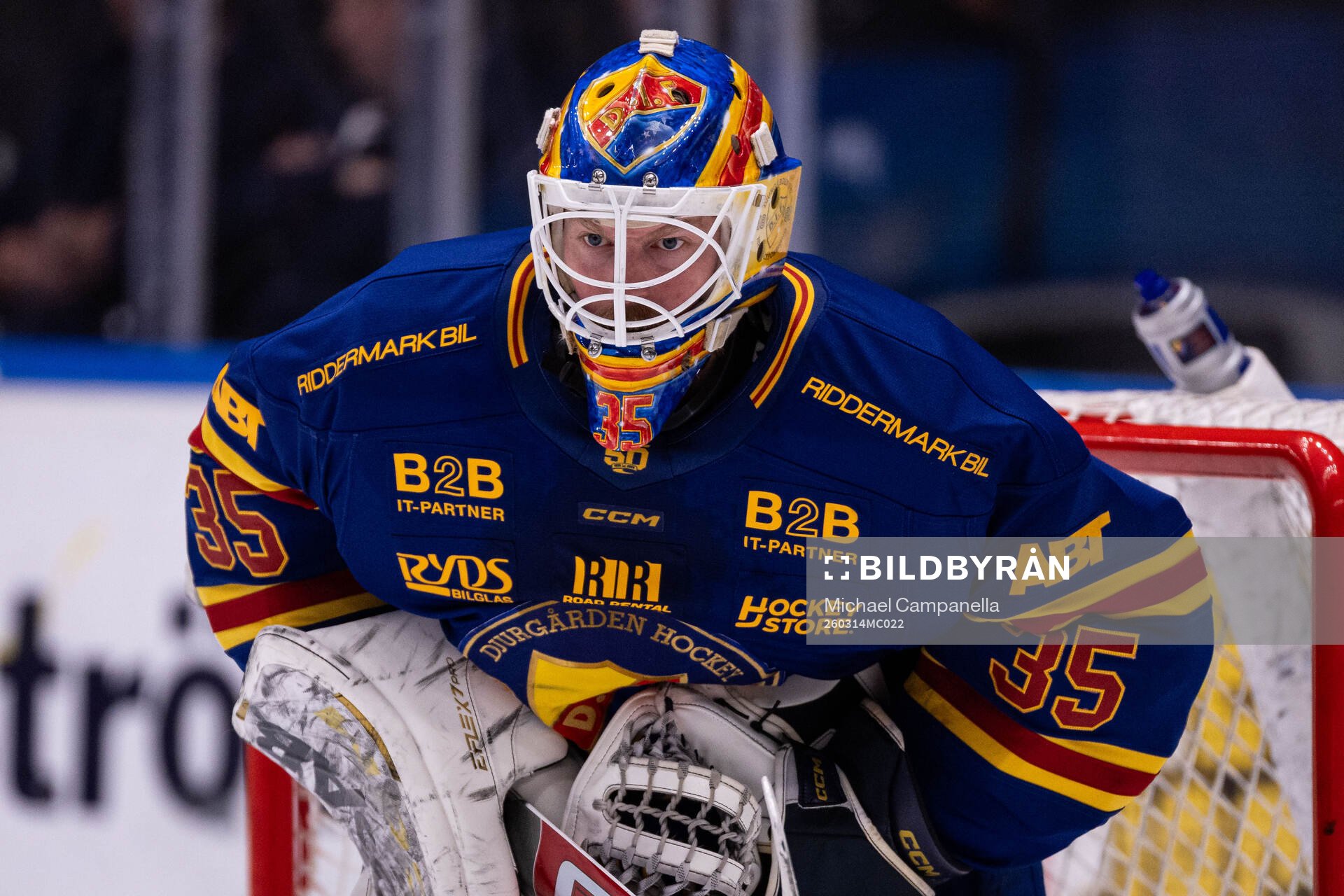 Djurgårdens målvakt Magnus Hellberg