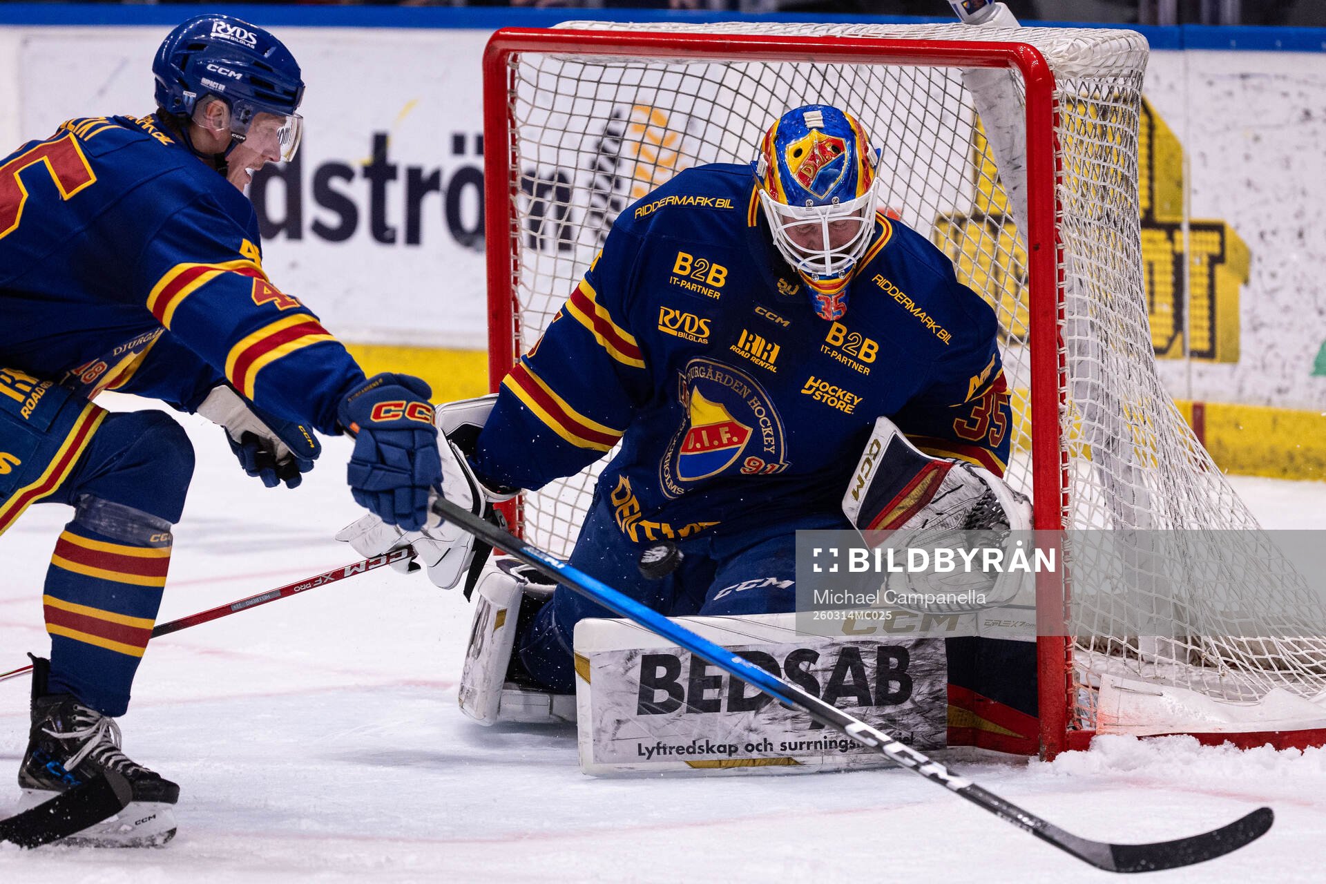 Djurgårdens målvakt Magnus Hellberg