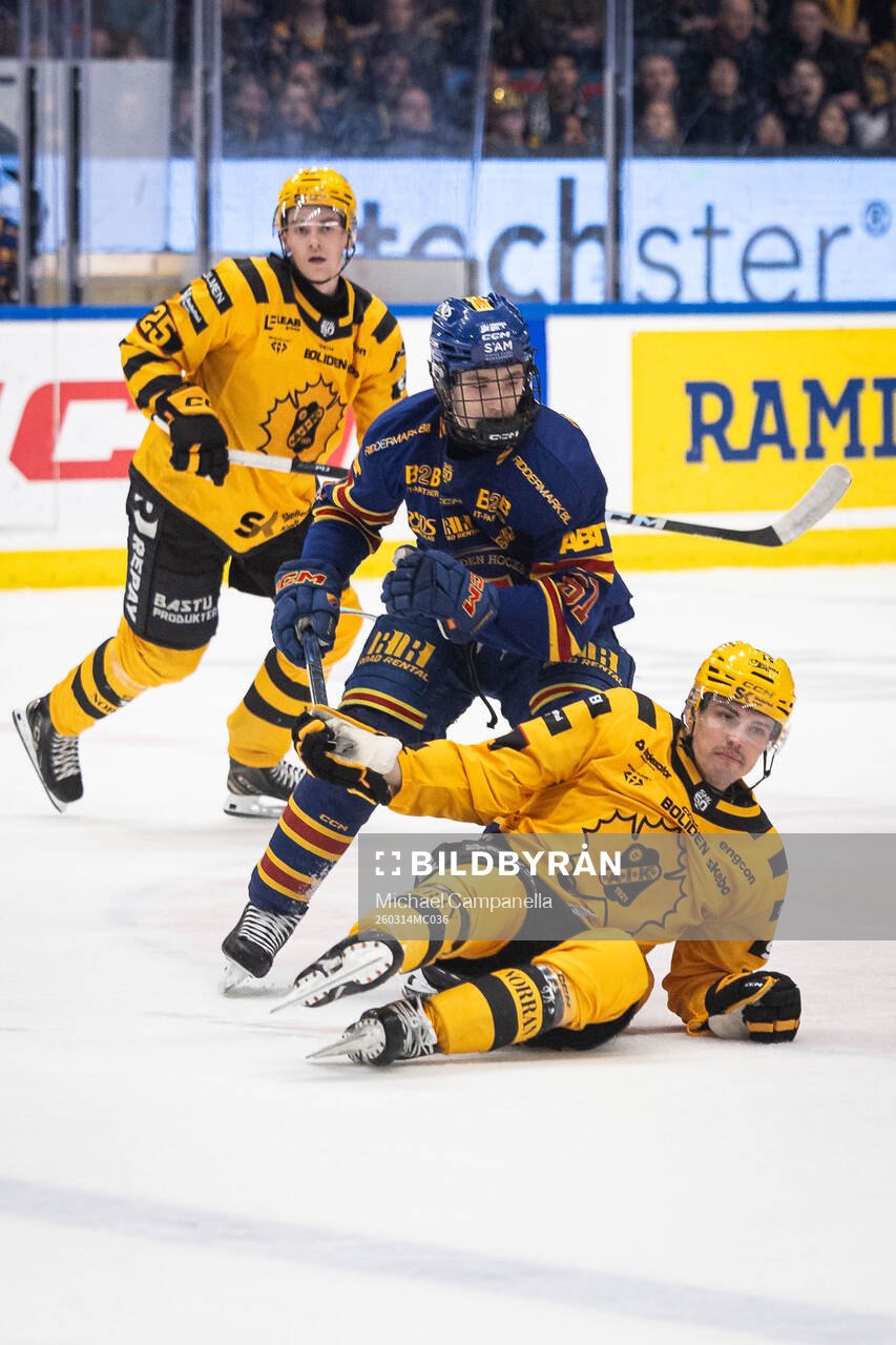 Djurgårdens Viggo Björck och Skellefteås Andreas Johnson