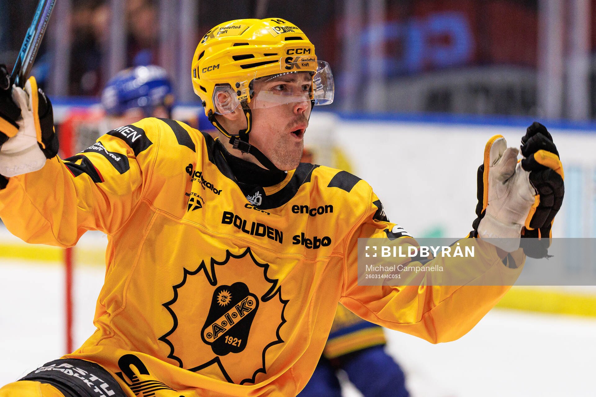 Skellefteås Andreas Johnson jublar