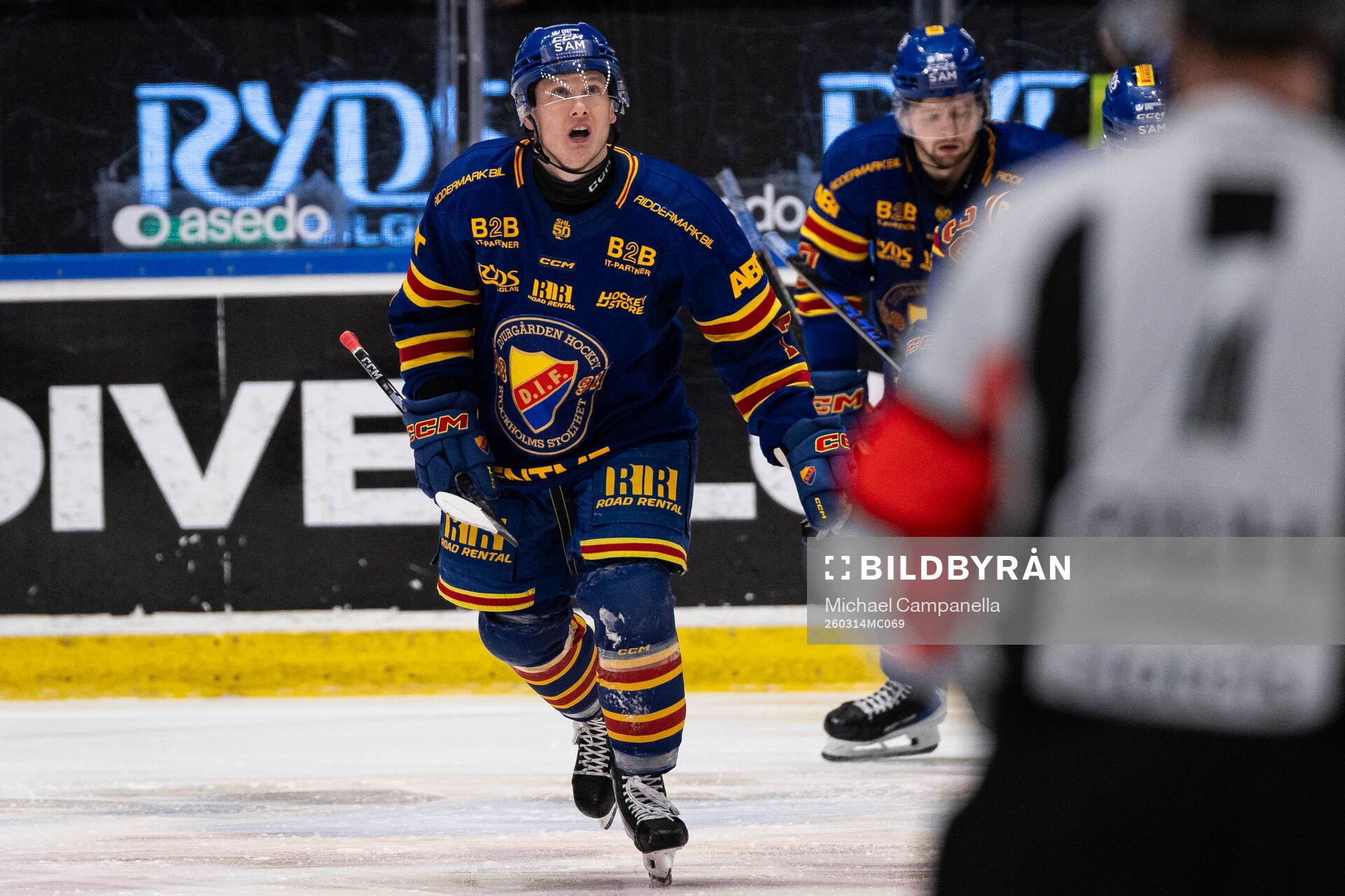 Djurgårdens Joseph Snively jublar