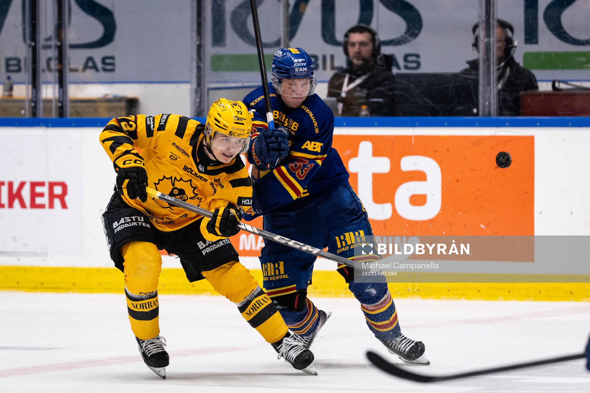 Skellefteås Oskar Vuollet och Djurgårdens David Blomgren