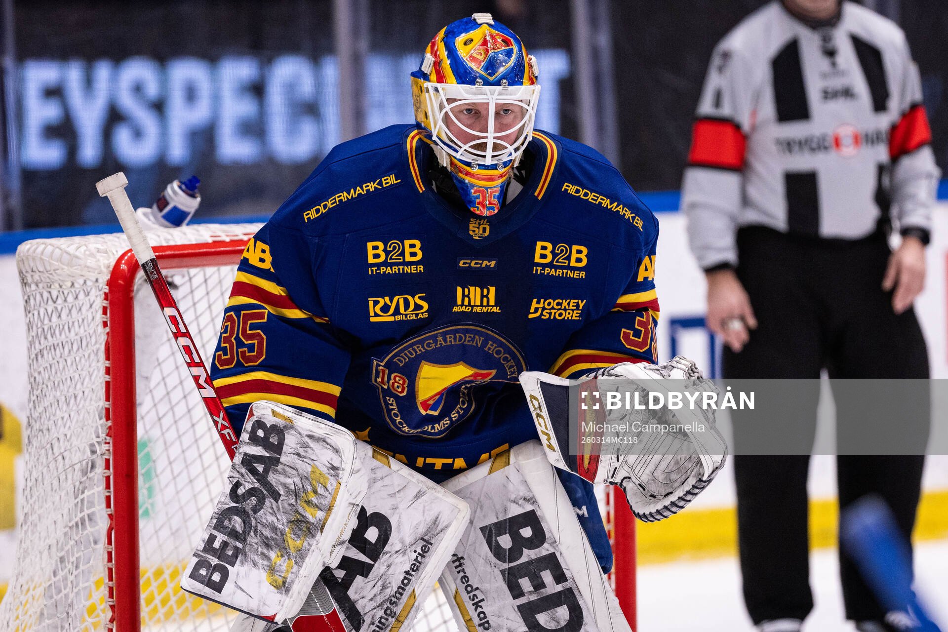 Djurgårdens målvakt Magnus Hellberg