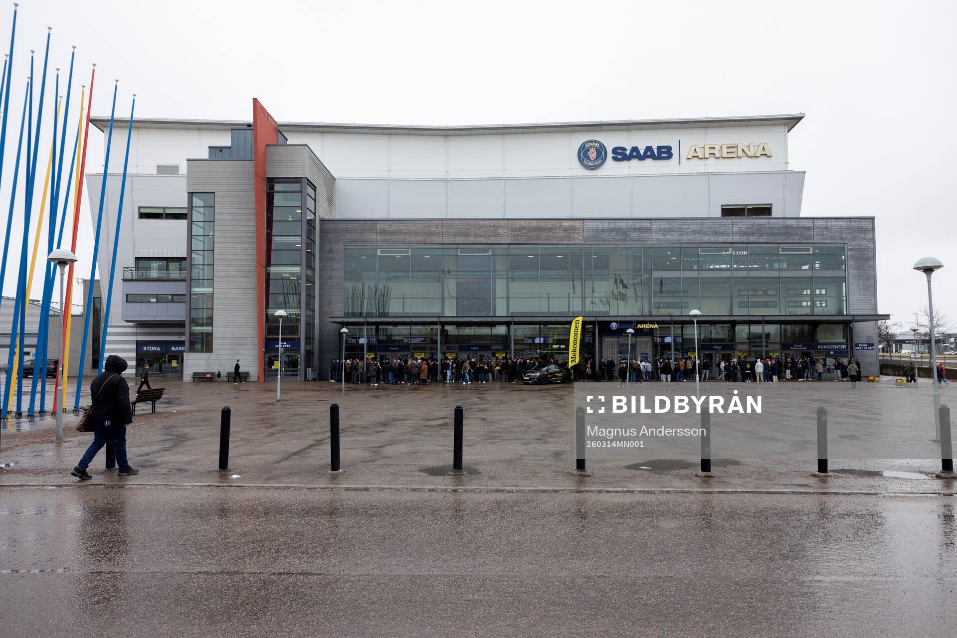 Exteriör vy av Saab Arena