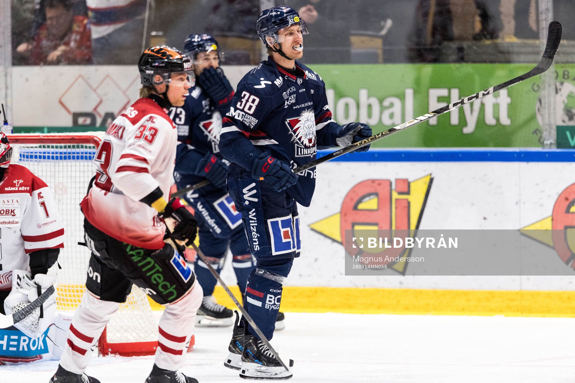 Linköpings Johan Södergran jublar