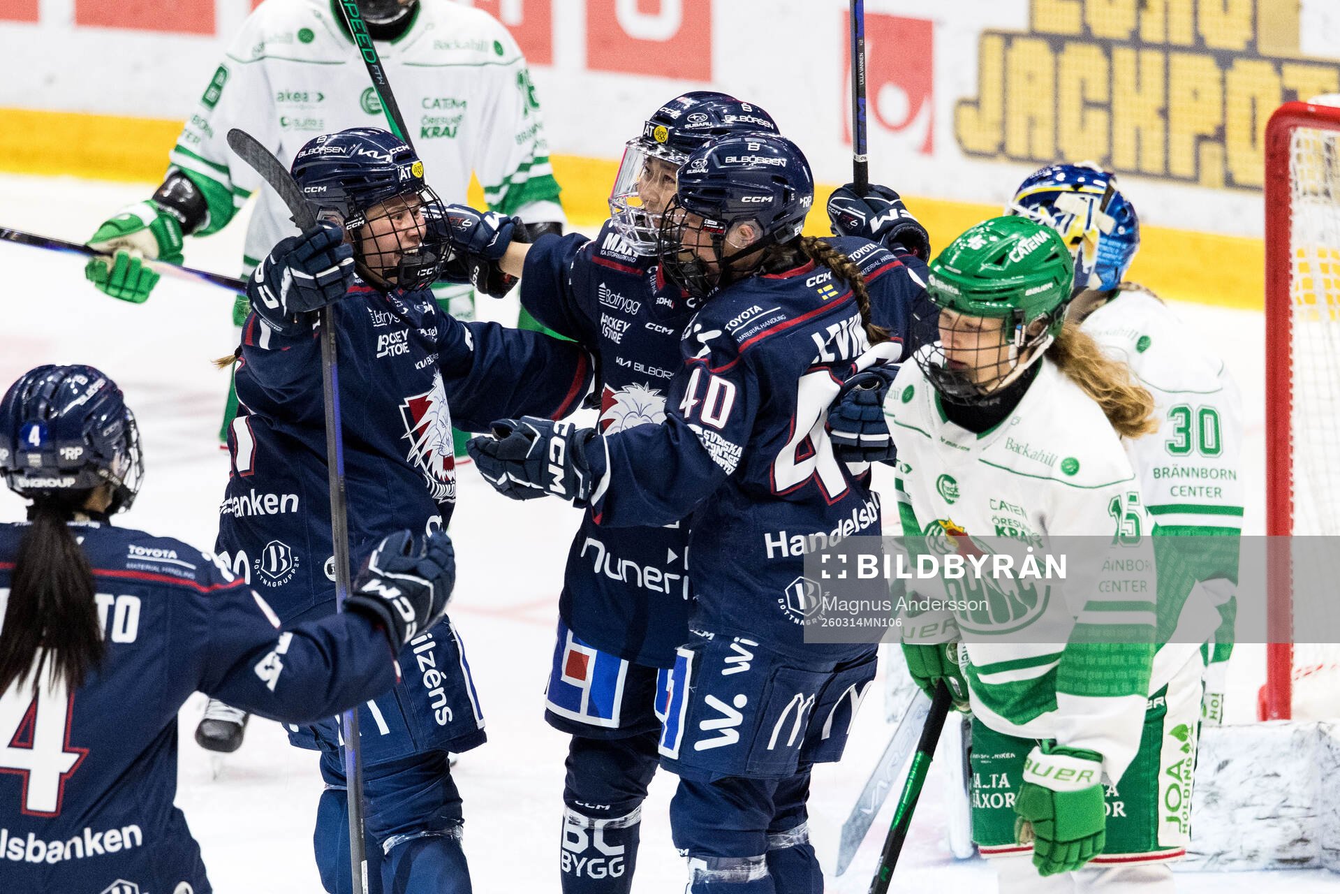 Linköpings Felicia Levin jublar