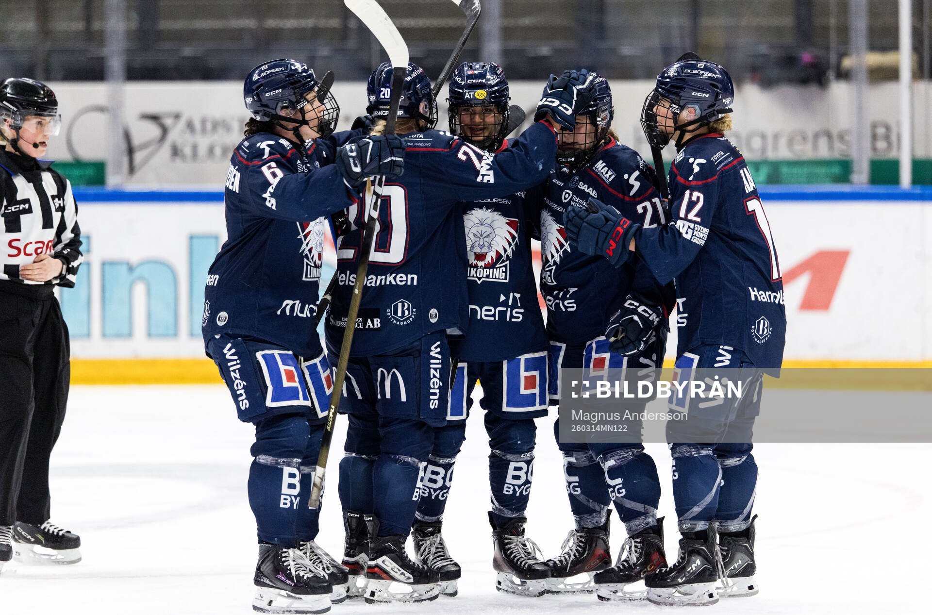 Linköpings Lova Blom jublar