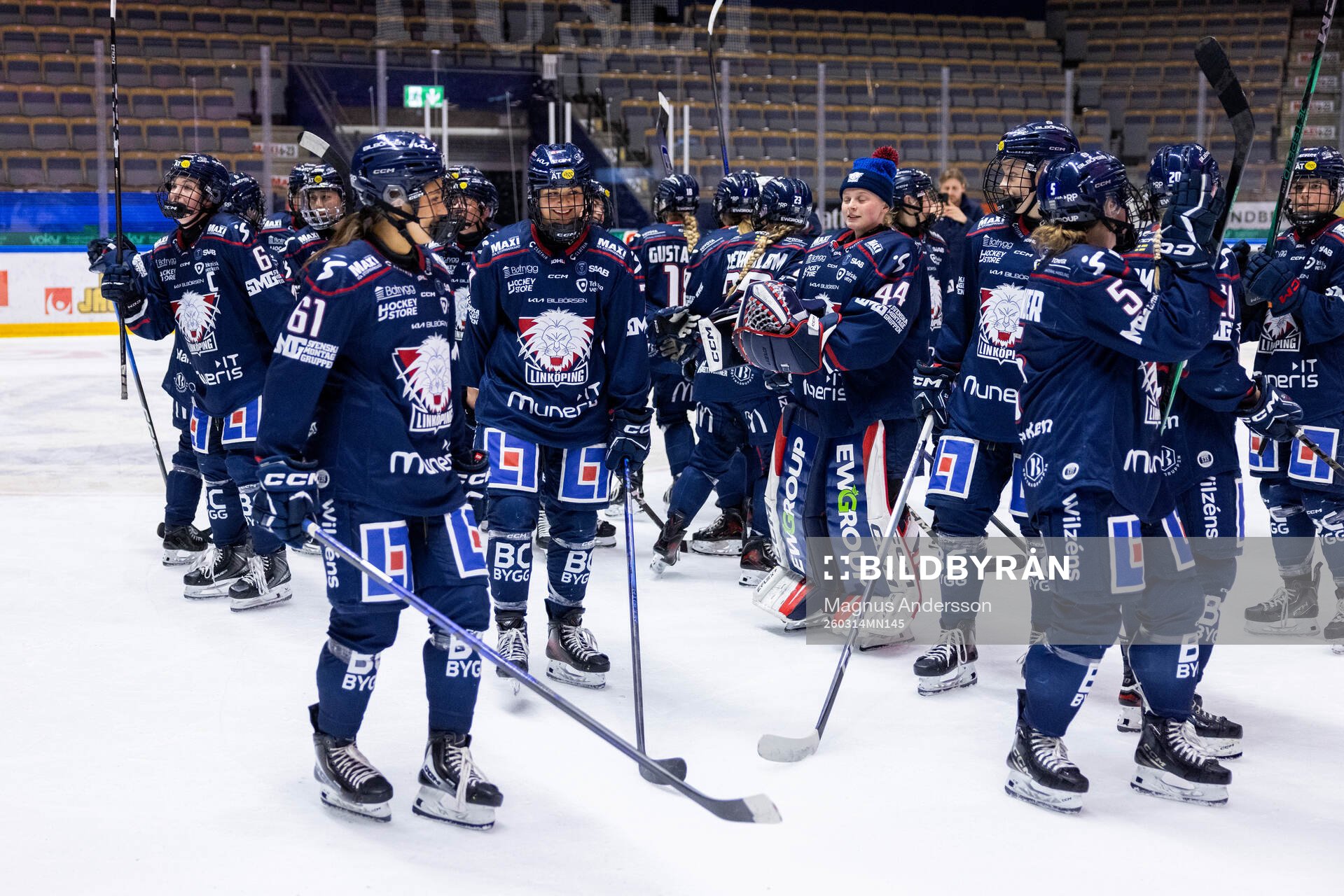 Linköpings spelare jublar