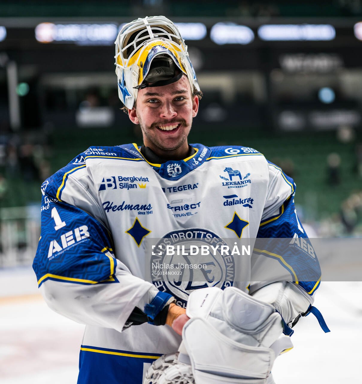 Leksands målvakt Marcus Gidlöf