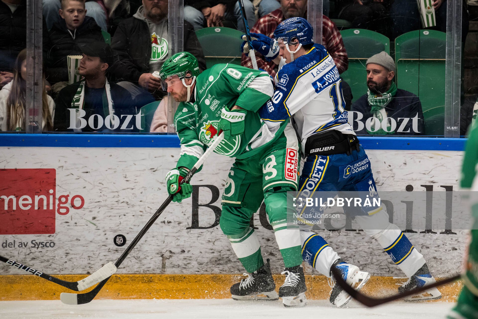 Rögles Linus Sandin och Leksands Anton Johansson
