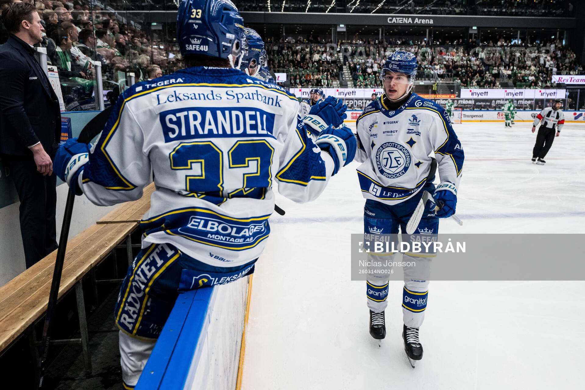 Leksands Andro Kaderli jublar