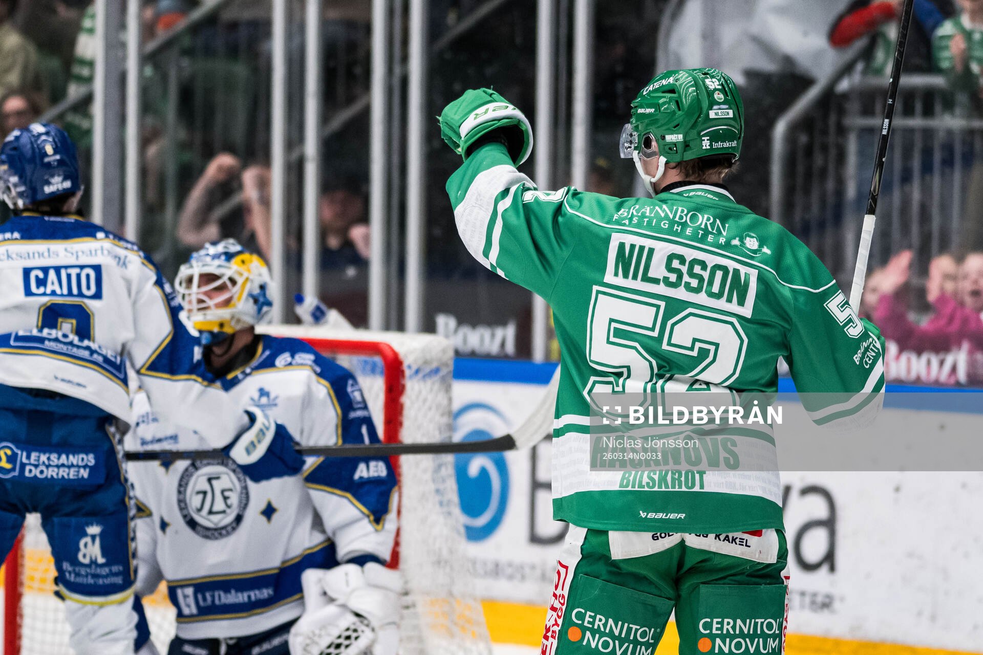Rögles Felix Nilsson jublar