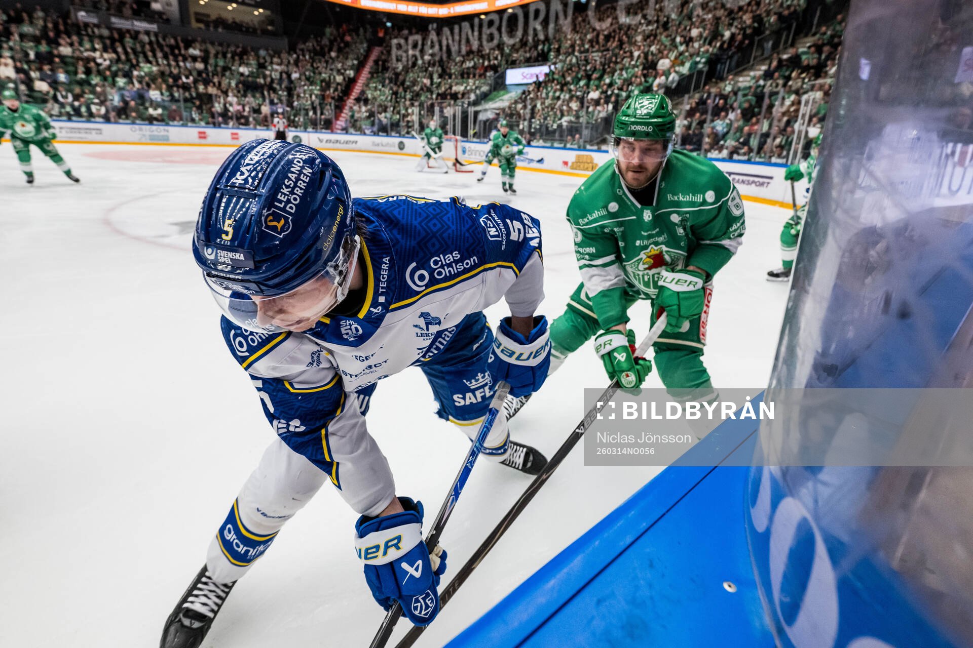 Leksands Andro Kaderli och Rögles Linus Sandin