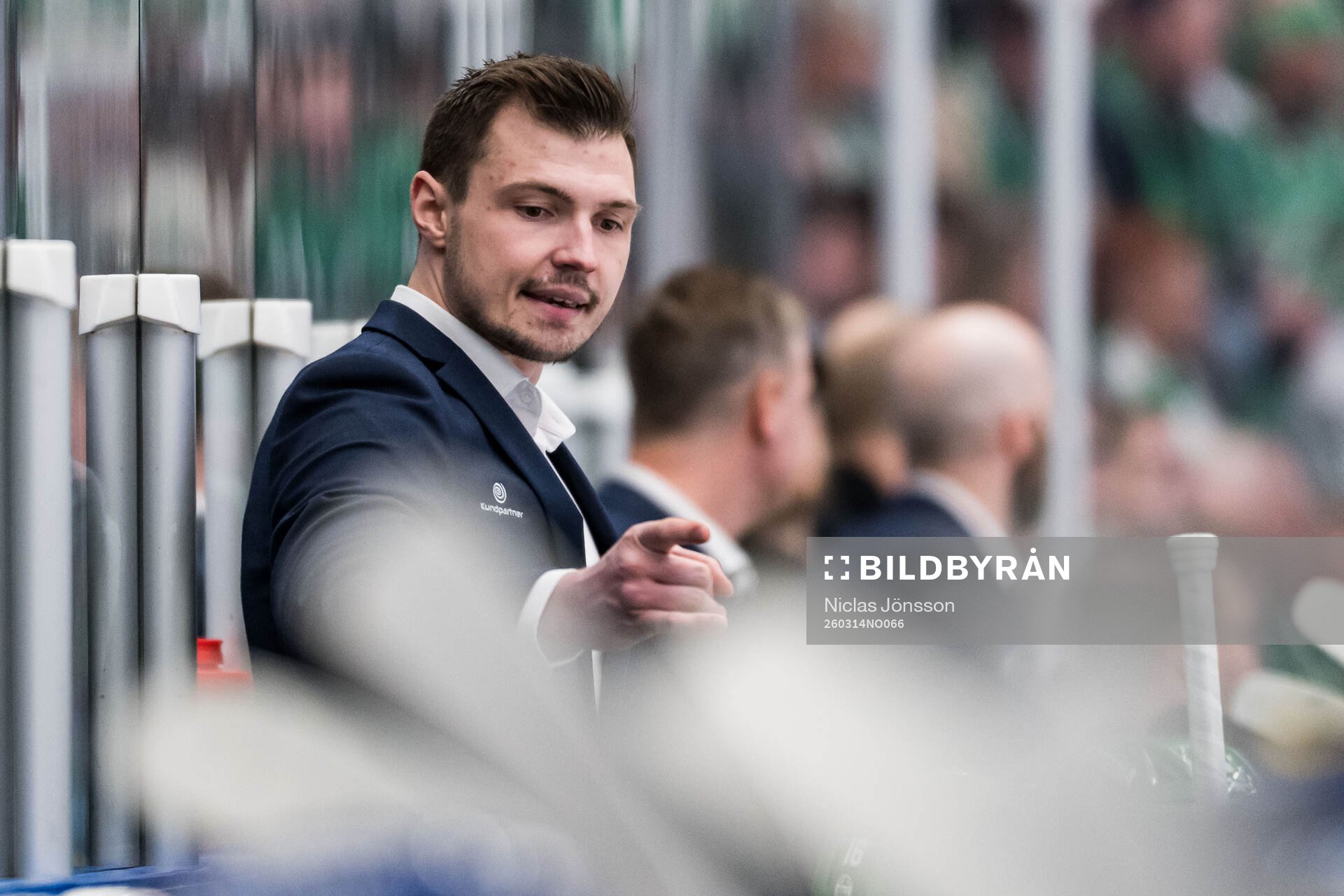 Rögles assisterande tränare Max Bohlin