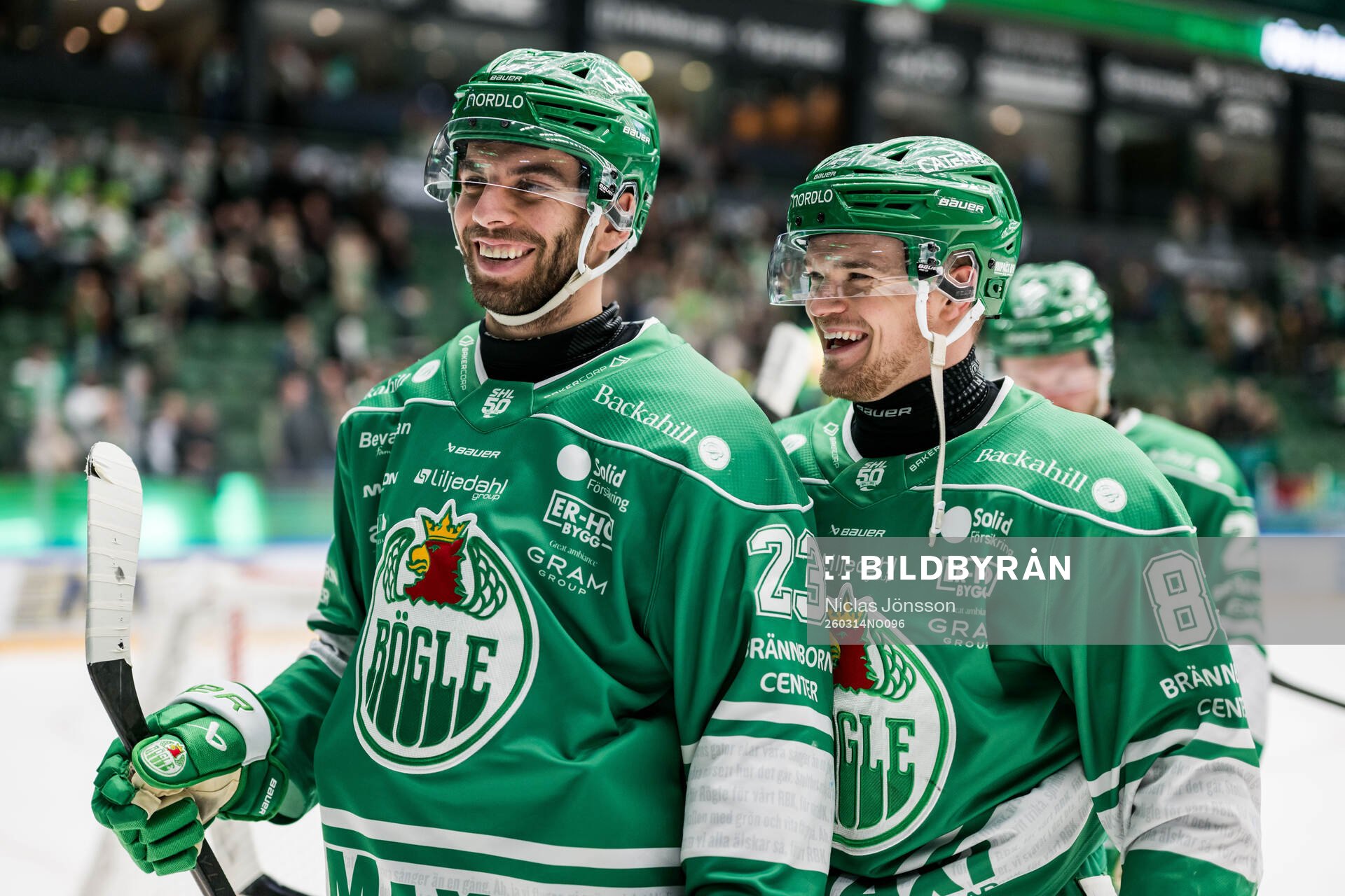 Rögles Josh Dickinson och Karson Kuhlman jublar