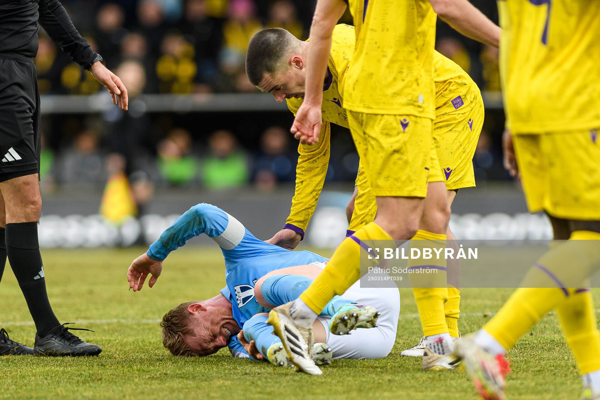 Malmö FFs Anders Christiansen har ont