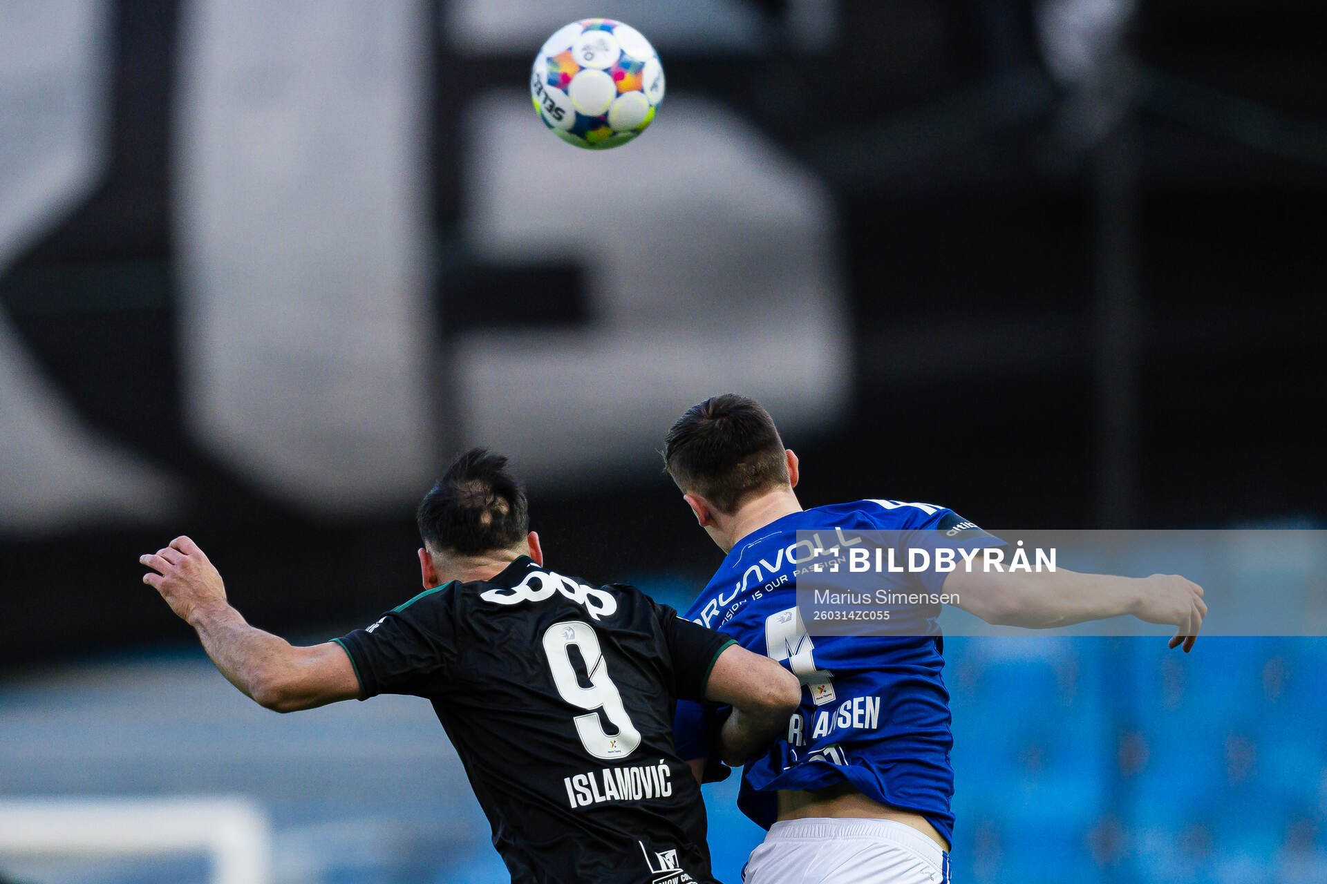 Dino Islamovic of Rosenborg and Sivert Sira Hansen of Molde
