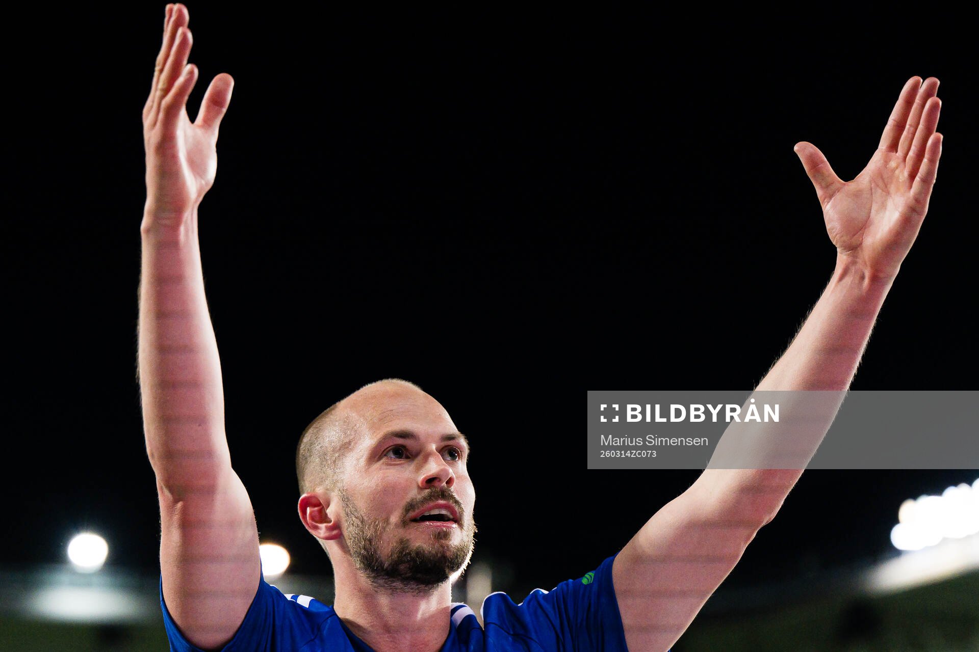 Eirik Hestad of Molde celebrates