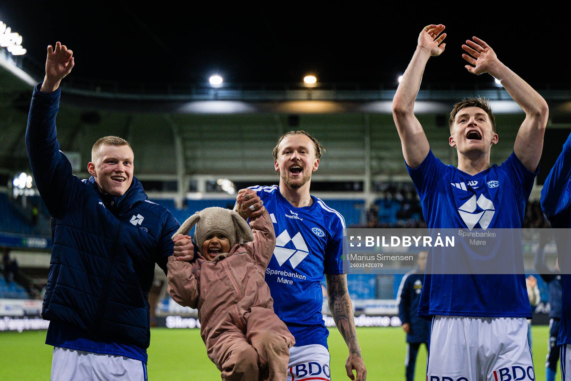 Halldor Stenevik, Birk Risa and Sivert Sira Hansen of Molde