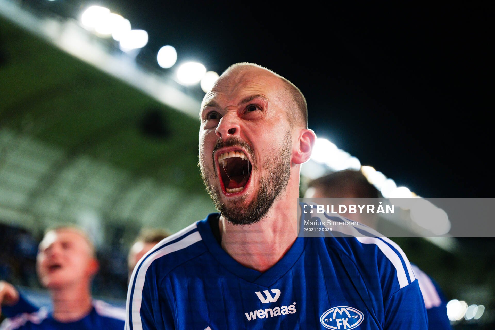 Eirik Hestad of Molde celebrates