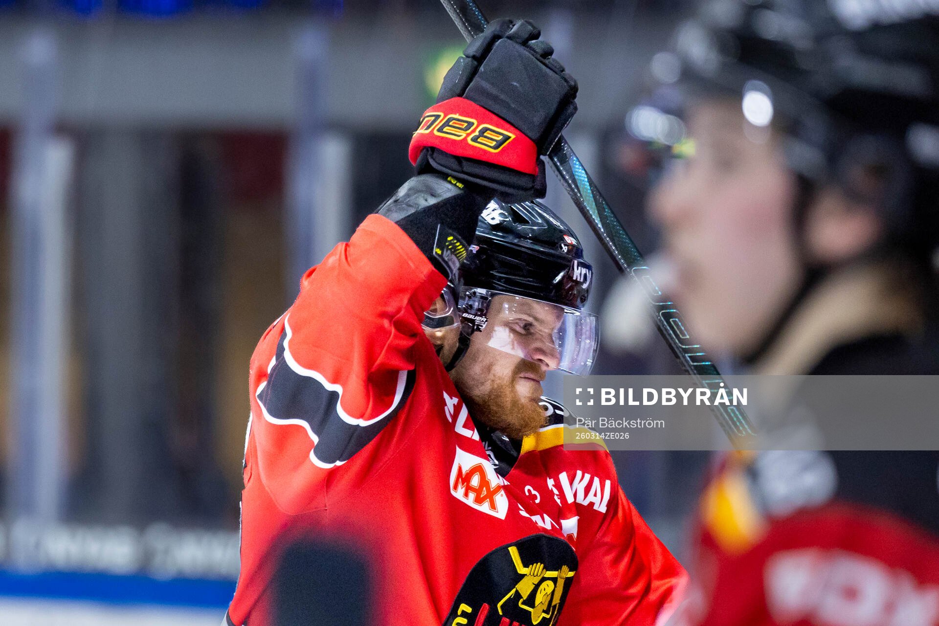 Luleås Brendan Shinnimin reagerar