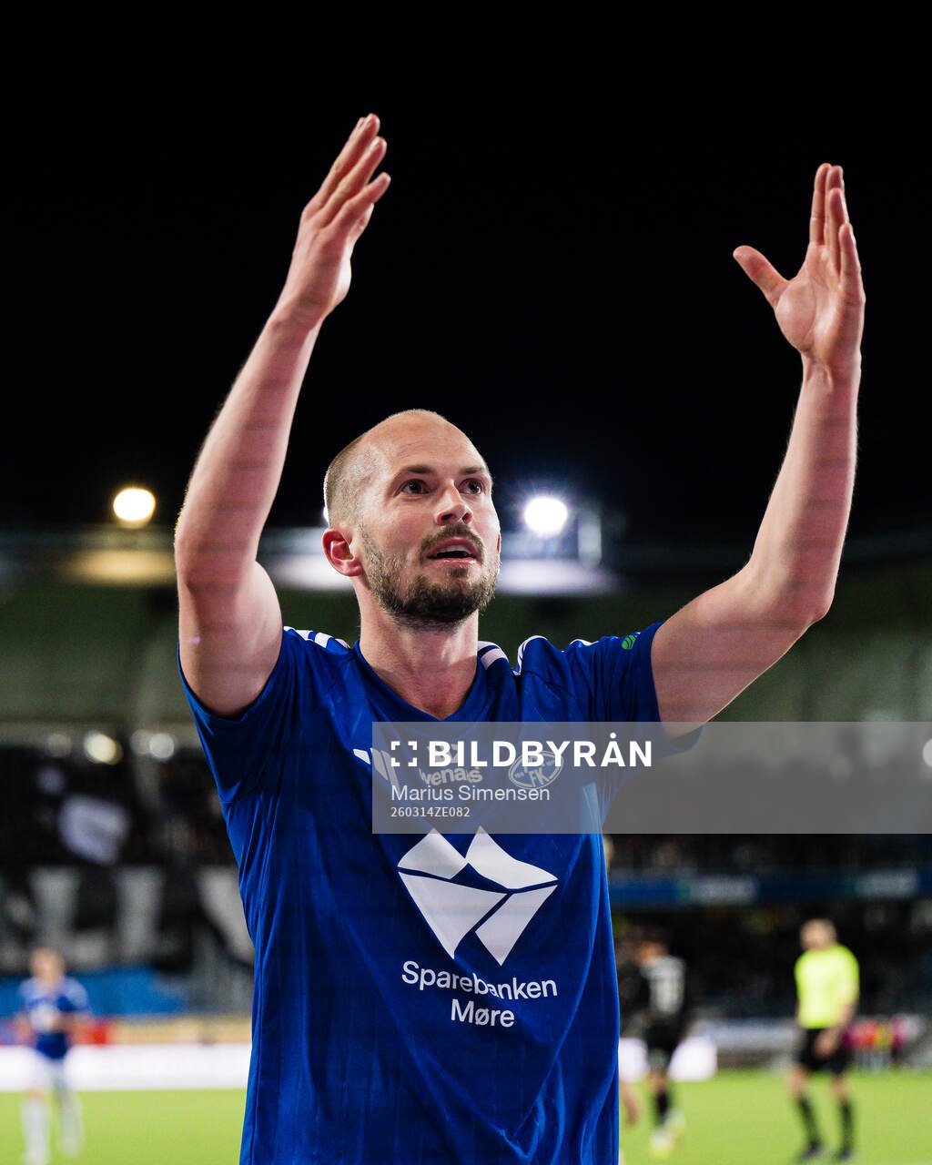 Eirik Hestad of Molde celebrates
