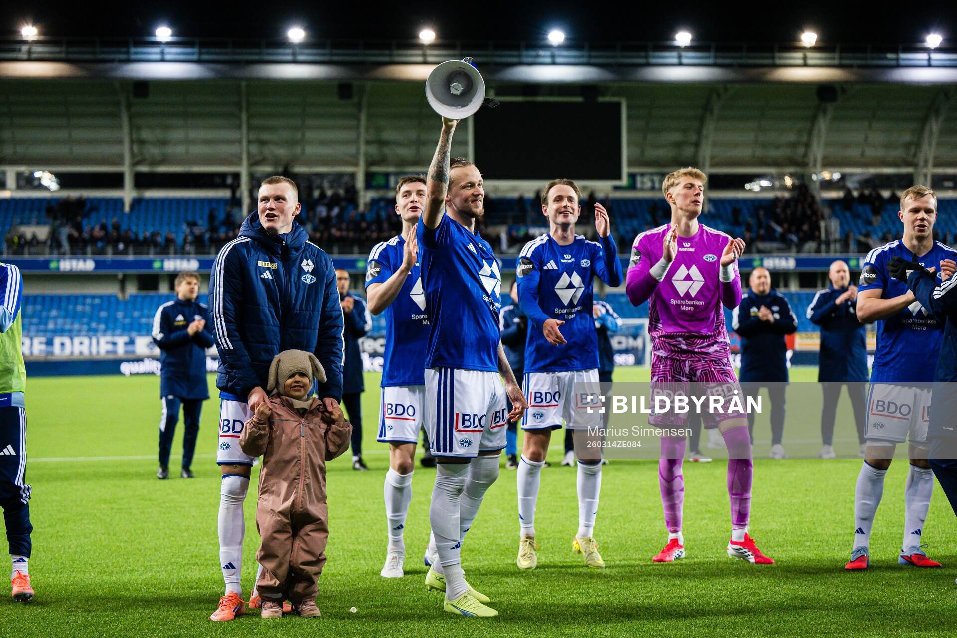 Halldor Stenevik, Birk Risa and goalkeeper Mads Kikkenborg