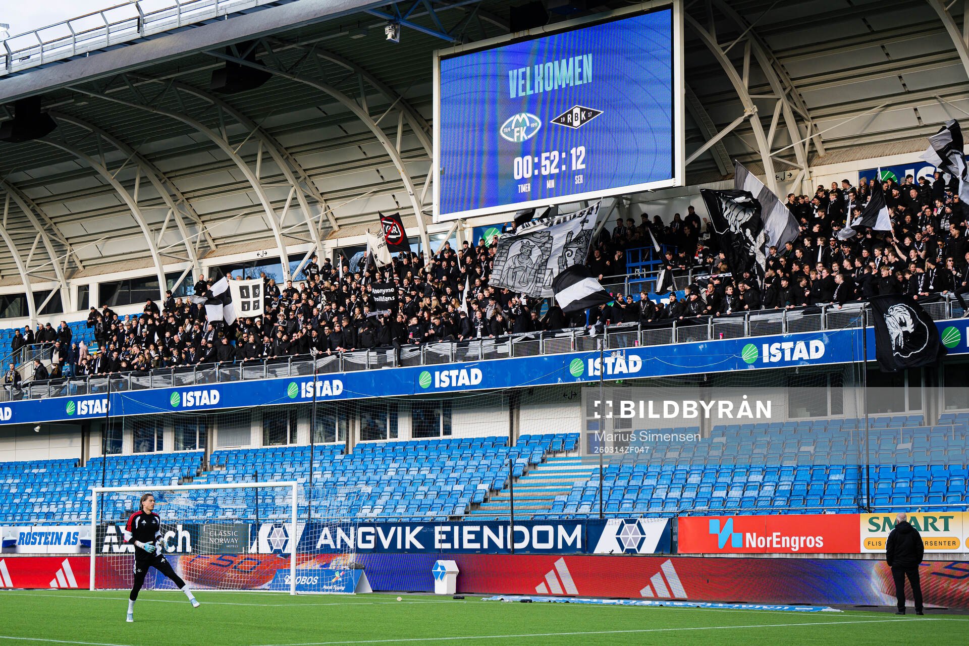 Spectators in the stands