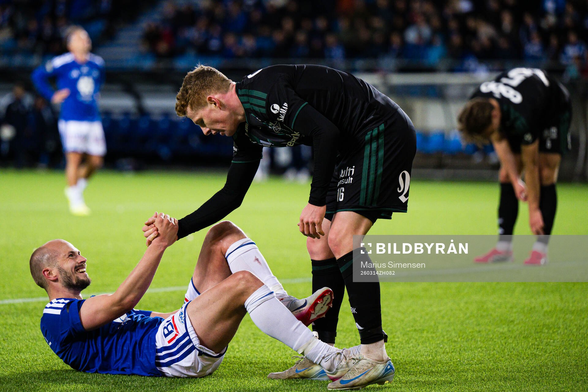 Eirik Hestad of Molde and Aslak Fonn Witry of Rosenborg