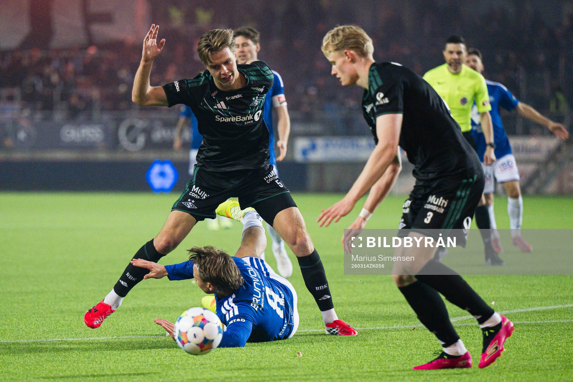 Håkon Volden of Rosenborg and Fredrik Gulbrandsen of Molde
