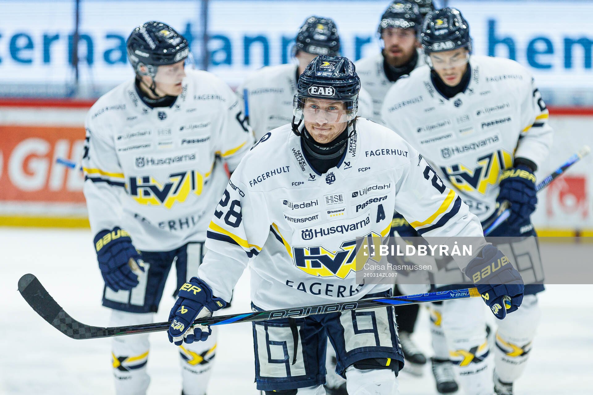 HV71s Justin Glenn Kloos jublar
