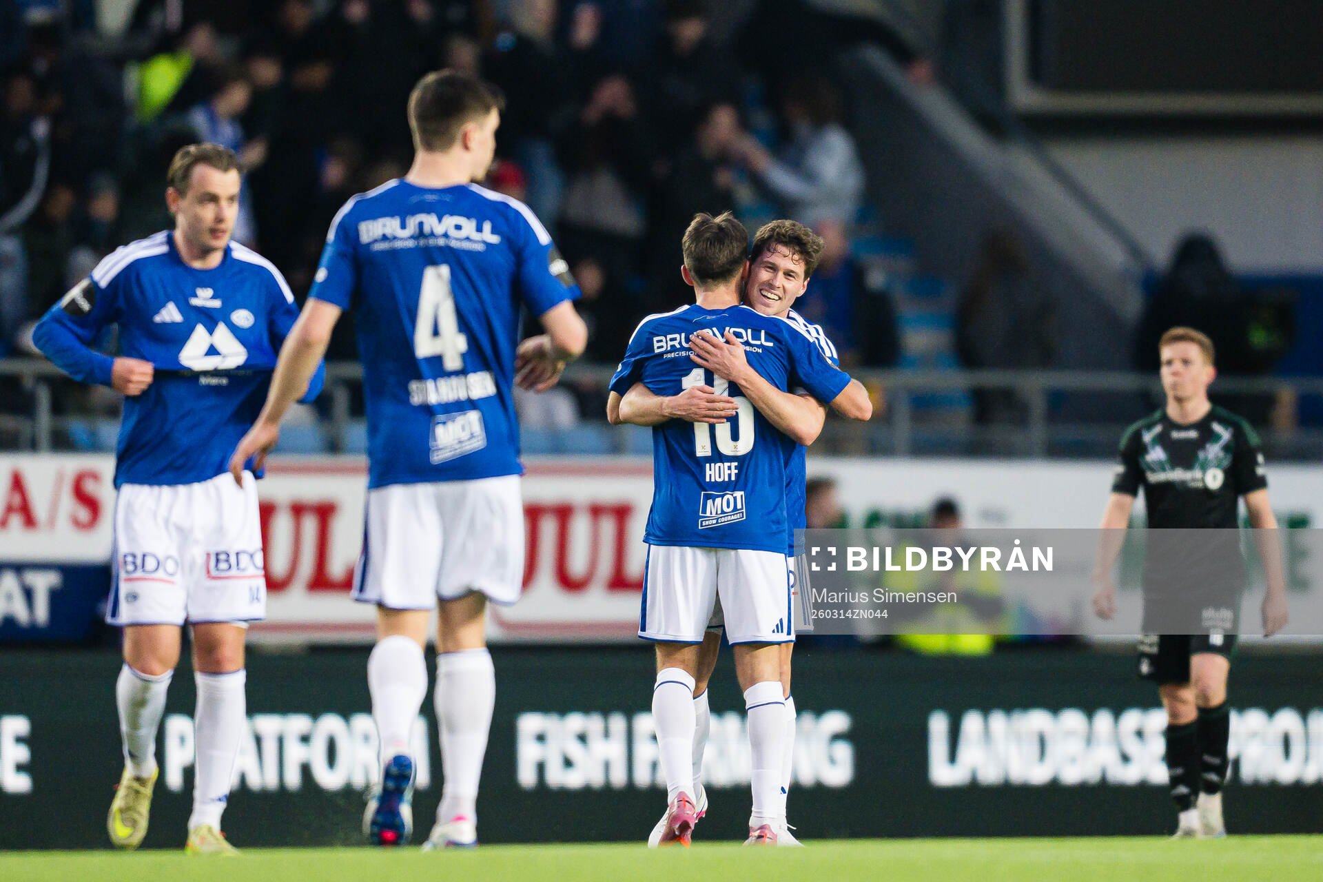 Emil Breivik of Molde celebrates