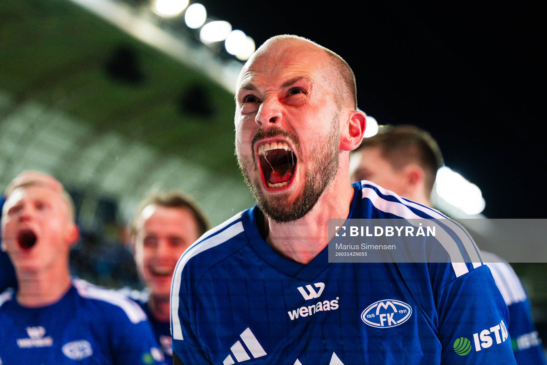 Eirik Hestad of Molde celebrates