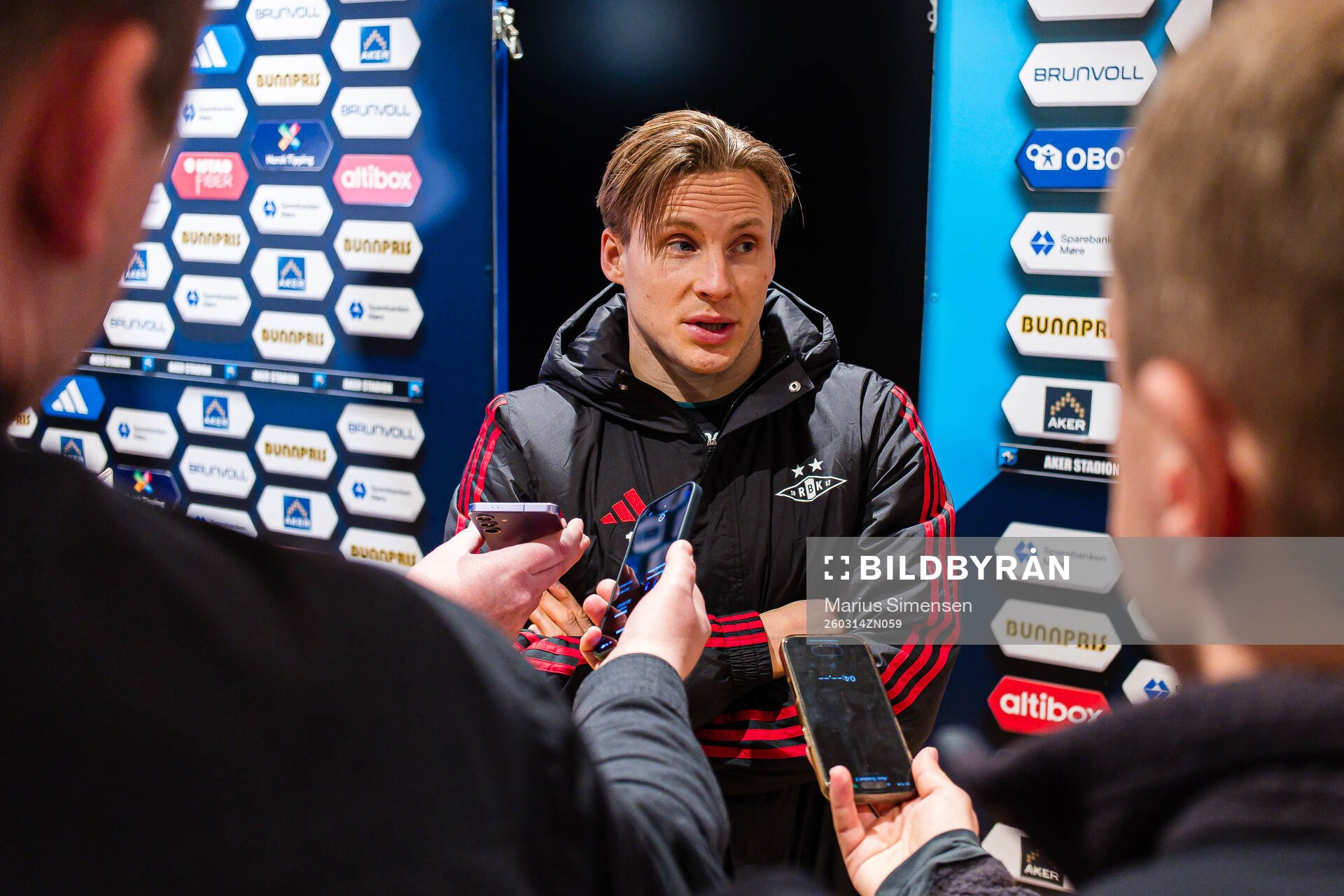 Jonas Svensson of Rosenborg looks dejected