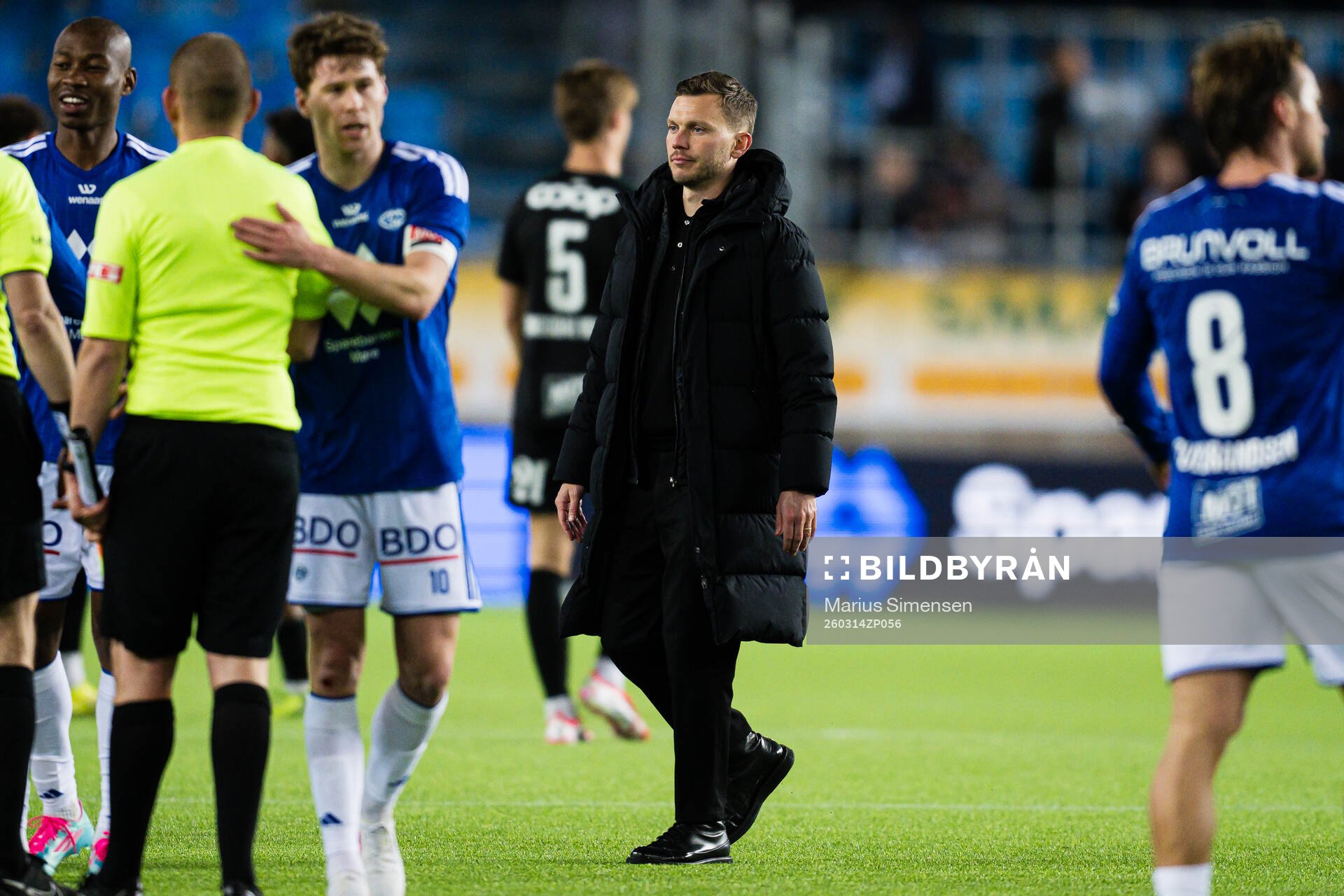 Head coach Alfred Johansson of Rosenborg looks dejected