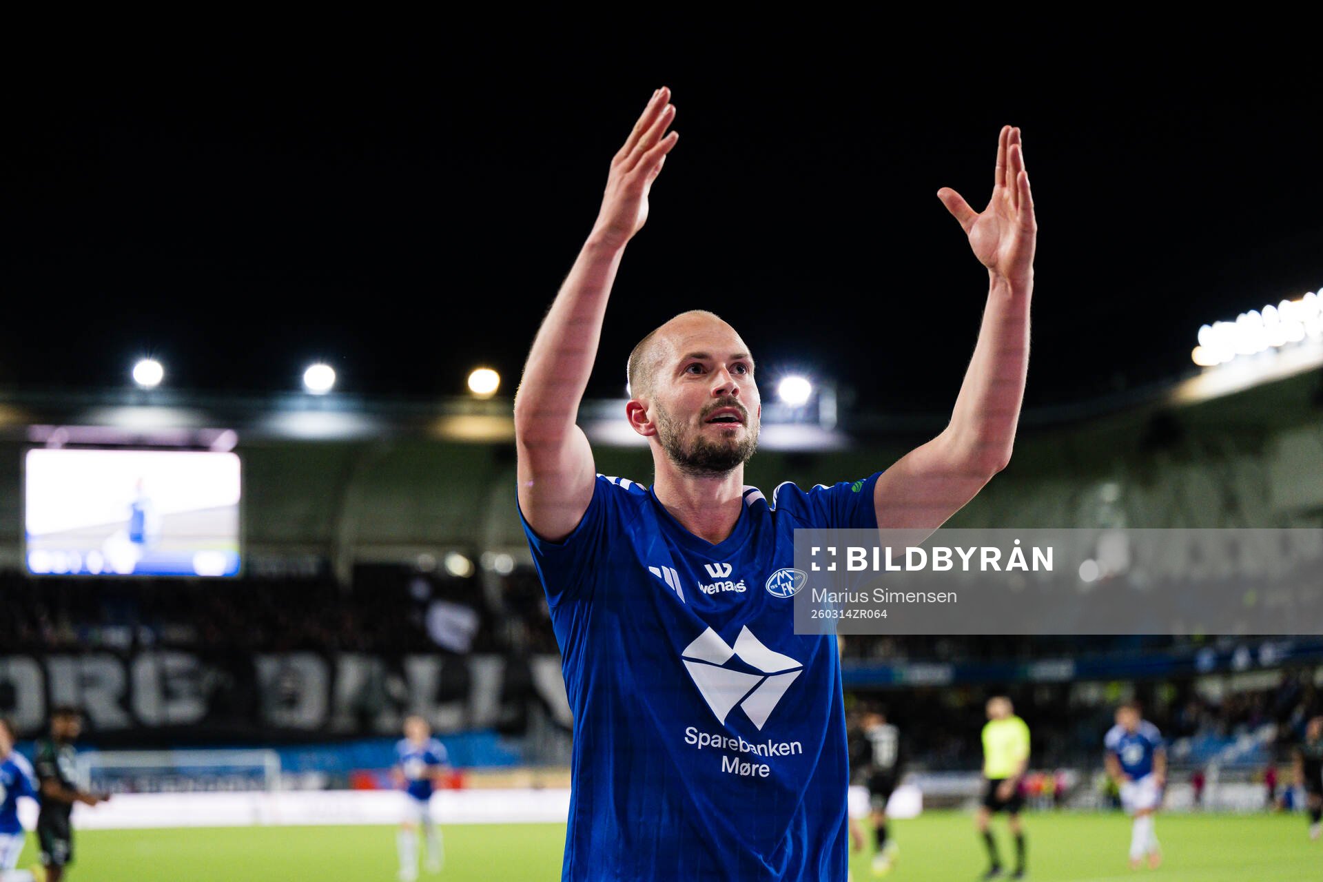 Eirik Hestad of Molde celebrates