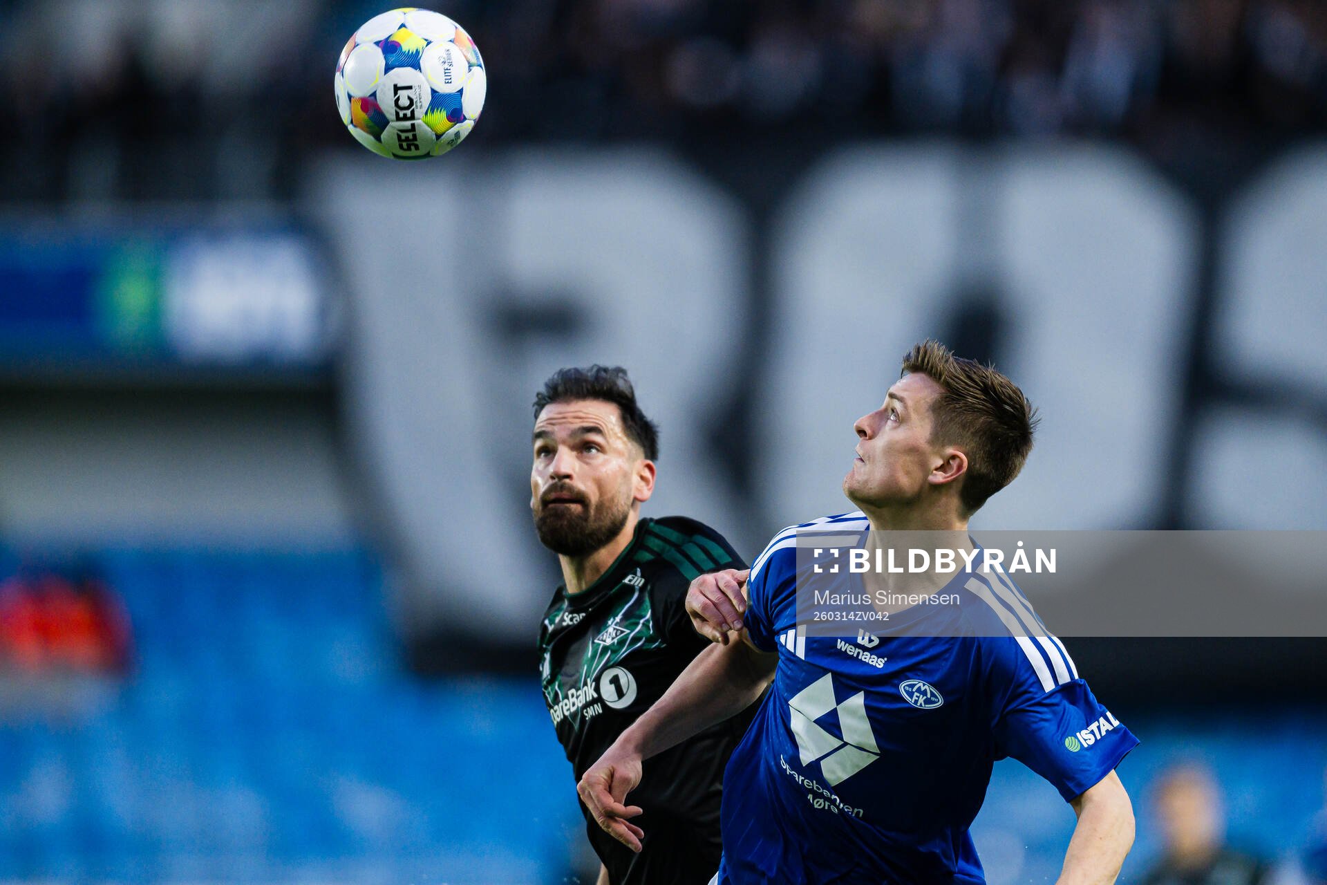 Dino Islamovic of Rosenborg and Sivert Sira Hansen of Molde