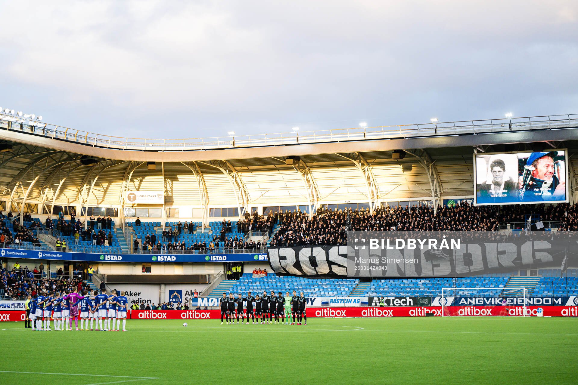 Spectators in the stands