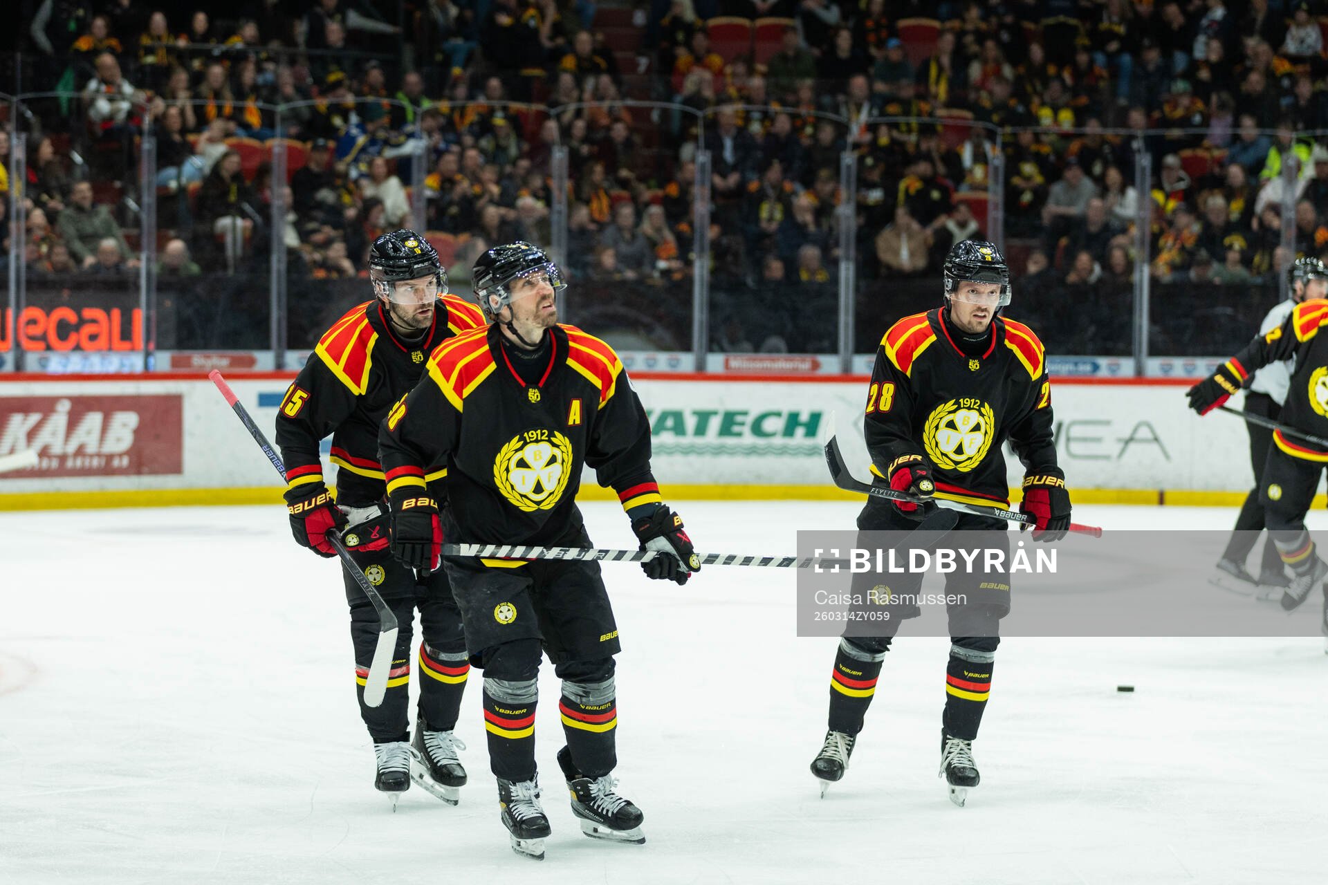 Brynäs Simon Bertilsson, Anton Rödin och Johannes