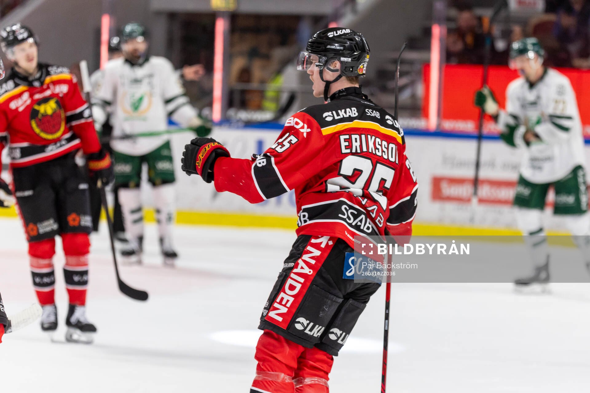 Luleås Filip Eriksson jublar