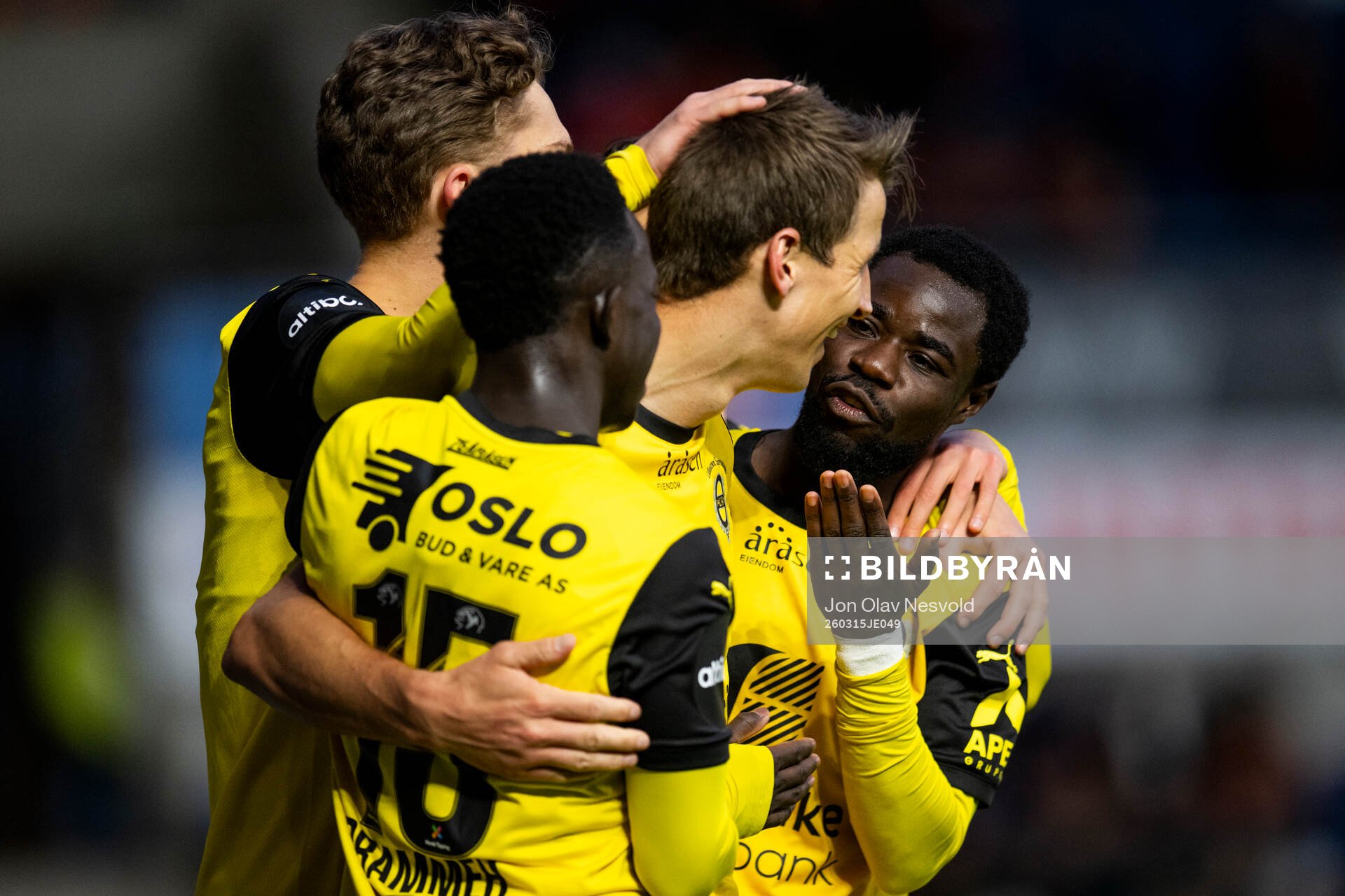 Salieu Drammeh, Thomas Lehne Olsen and Eric Kitolano of