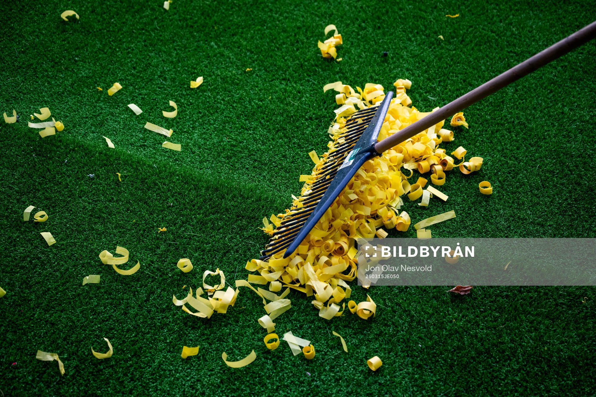 Yellow confetti