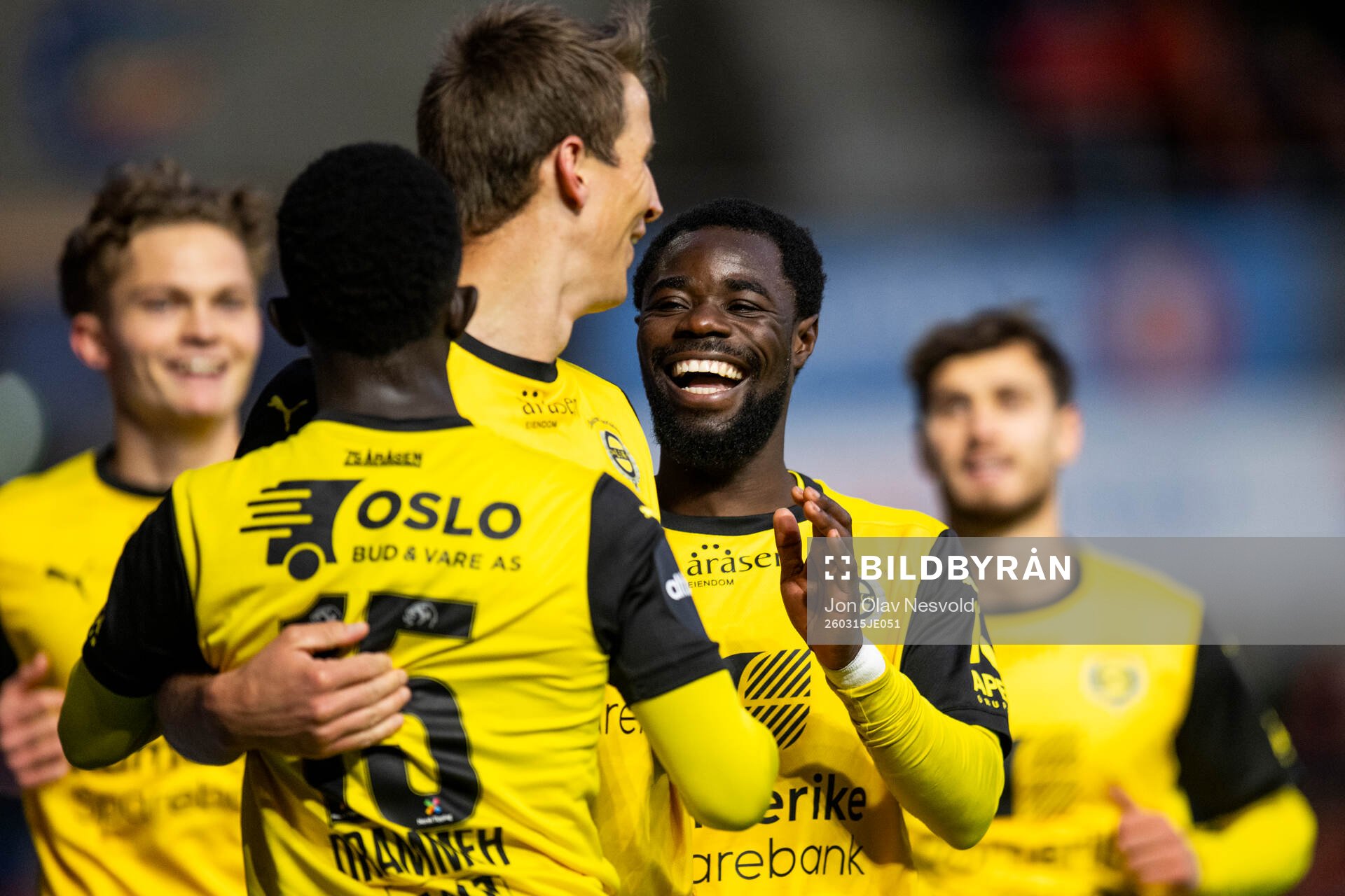 Salieu Drammeh, Thomas Lehne Olsen and Eric Kitolano of