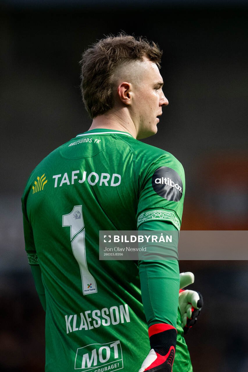 Goalkeeper Kristoffer Klaesson of Aalesund