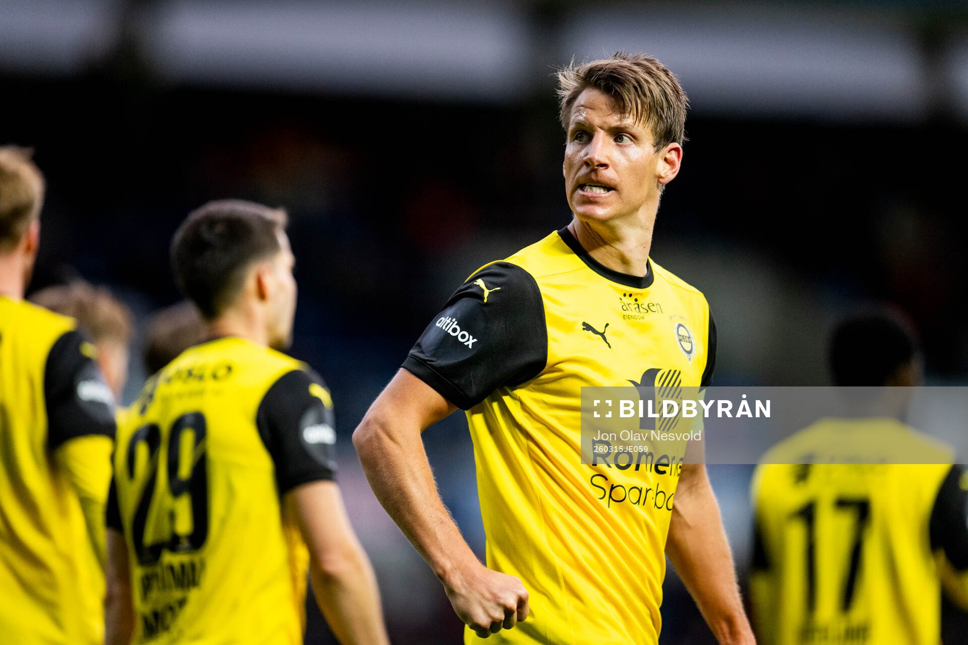 Thomas Lehne Olsen of Lillestrøm celebrates