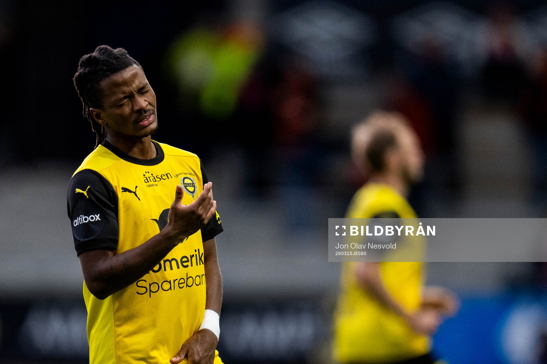 Félix Vá of Lillestrøm reacts