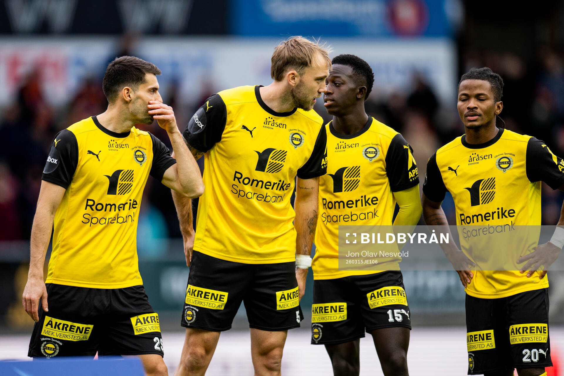 Ylldren Ibrahimaj, Sander Moen Foss, Salieu Drammeh and