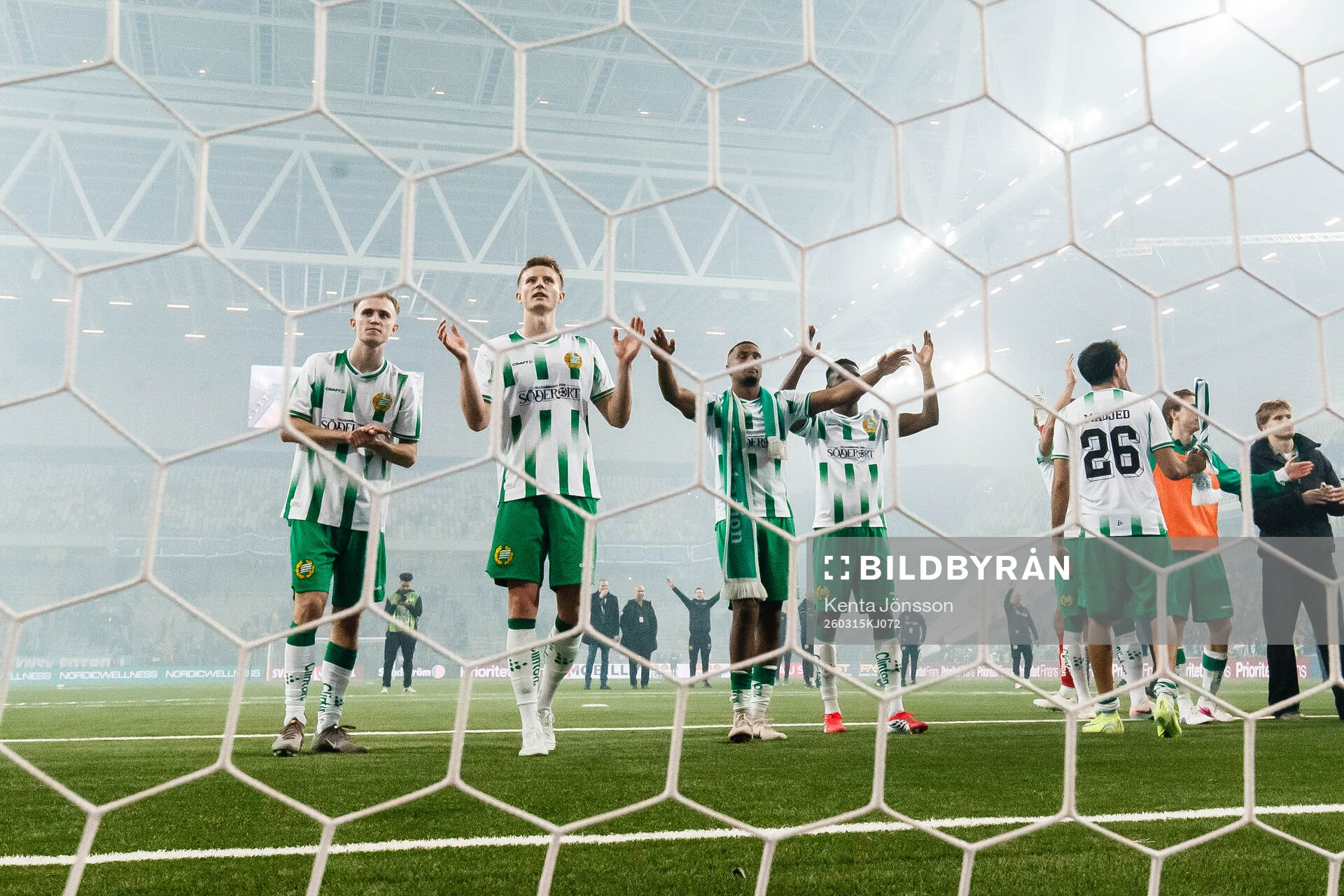 Hammarbys spelare jublar