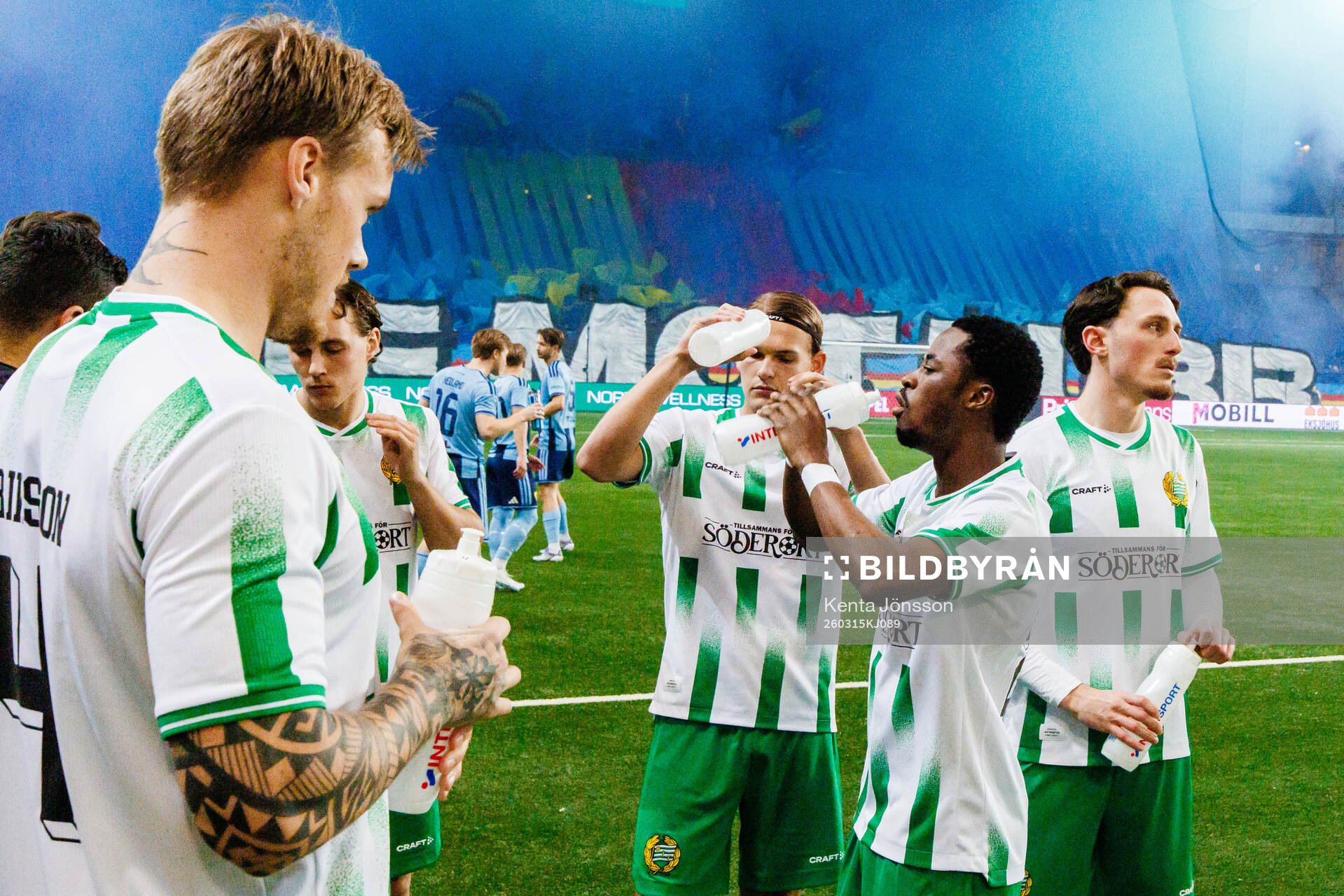 Hammarbys Victor Eriksson, Ibrahima Breze Fofana, Frank