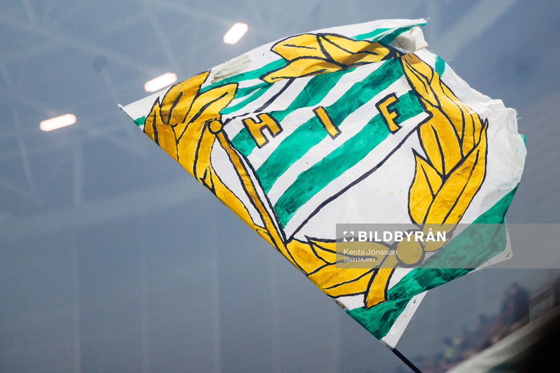 En Hammarby-flagg